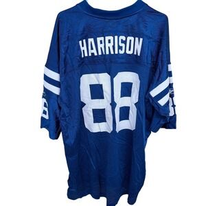 Indianapolis Colts Football Jersey XXL Marvin Harrison #88 Blue Reebok NFL